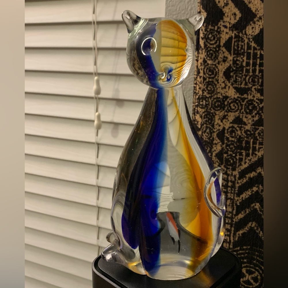Lead Crystal Cat